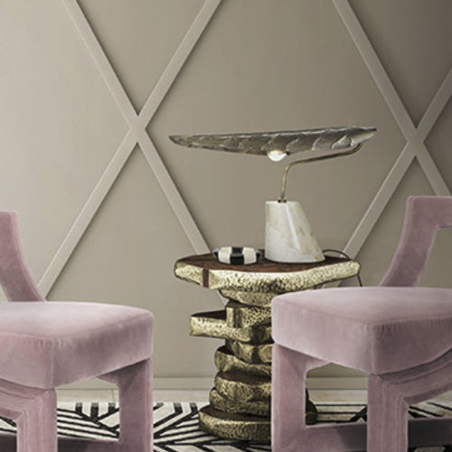 Lampe de table - CALLA - BRABBU DESIGN FORCES - en laiton / en marbre / contemporaine