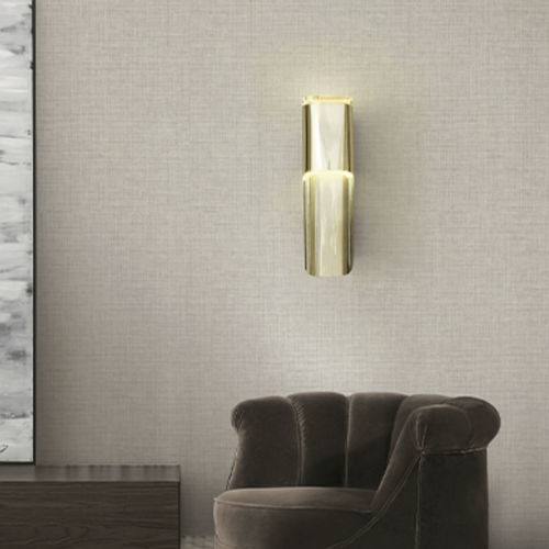 Applique murale contemporaine - PHONG - BRABBU DESIGN FORCES - d'extérieur / en laiton plaqué or / en acrylique