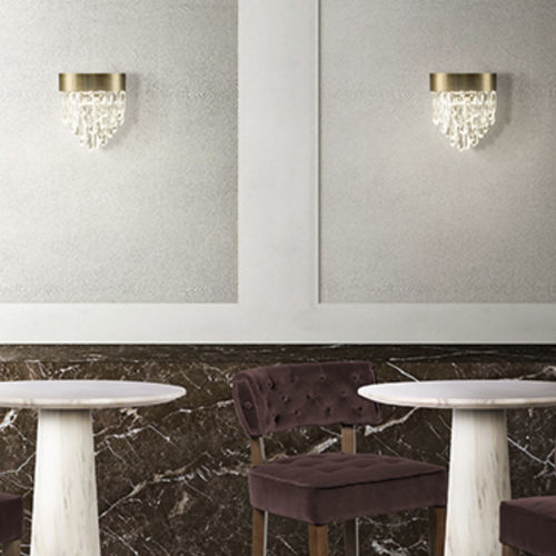 Applique murale contemporaine - NAICCA - BRABBU DESIGN FORCES - d'intérieur / en laiton / en cristal