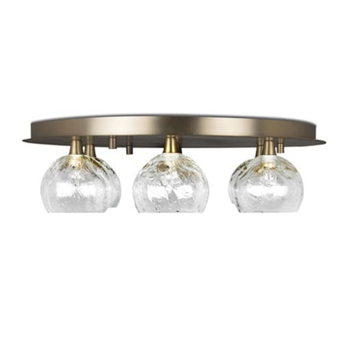 Plafonnier contemporain - HORUS - BRABBU DESIGN FORCES - rond / en verre / en laiton