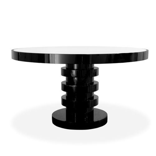 Table à manger contemporaine - SHINTO - BRABBU DESIGN FORCES - en frêne / en placage de bois / en bois peint