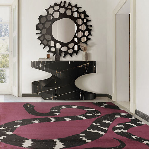 Tapis contemporain - Snake 8 - BRABBU DESIGN FORCES - à motif animalier / en laine / en soie