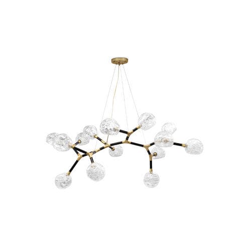 Suspension - HORUS IRREGULAR BIG - BRABBU DESIGN FORCES - en laiton / en verre / contemporaine