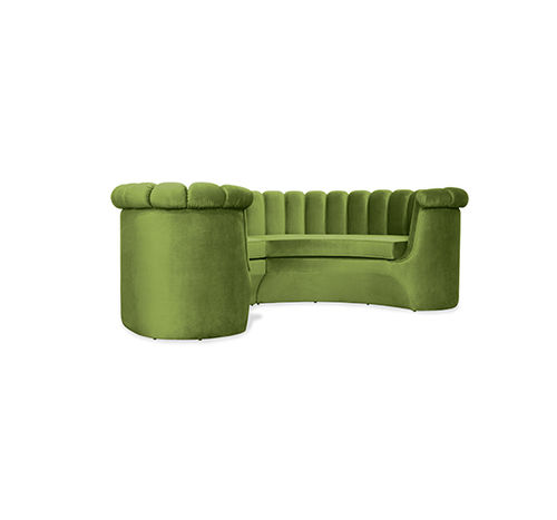 Canapé rond - HERA - BRABBU DESIGN FORCES - contemporain / en velours / personnalisable