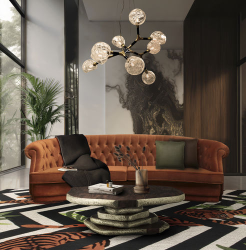 Canapé rond - MAREE II - BRABBU DESIGN FORCES - contemporain / de salon / en tissu