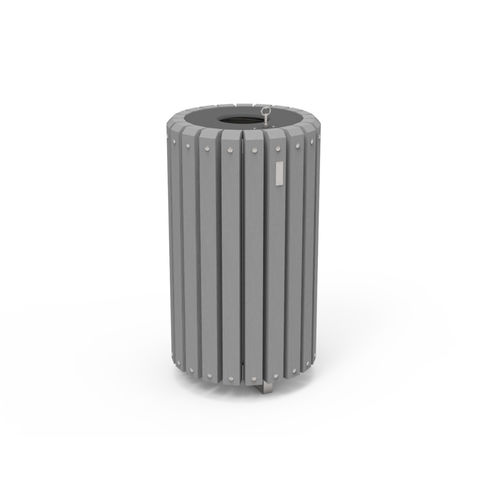 Poubelle en plastique recyclé - EP-COR series - PLAS ECO - d'extérieur / pour espace public / simple