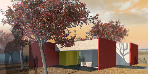 Maison écologique - DIN - Pujol - modulaire / contemporaine / à 2 étages
