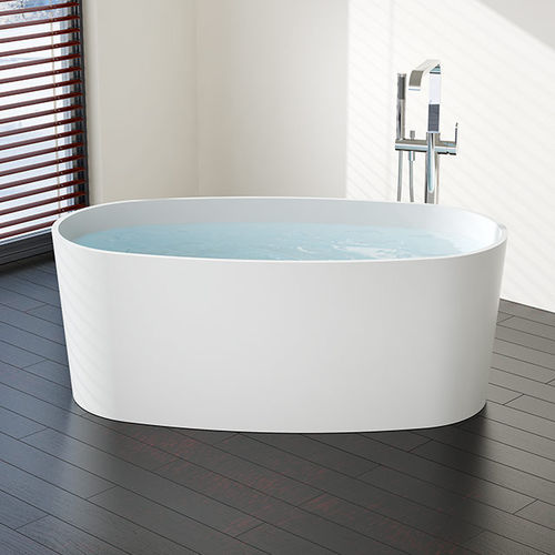 Baignoire ovale - BW-08 - Badeloft GmbH - en îlot / en fonte minérale / blanche