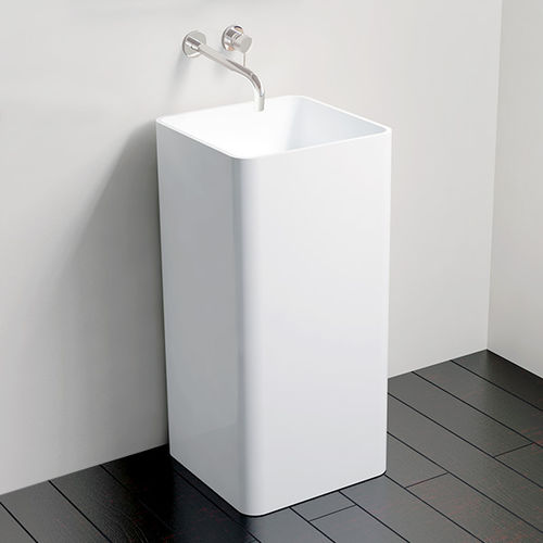 Vasque sur pied - SB-01 - Badeloft GmbH - en fonte minérale / carrée / contemporaine