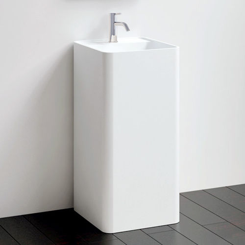 Vasque sur pied - SB-01-A - Badeloft GmbH - en fonte minérale / carrée / contemporaine