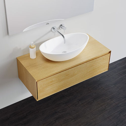 Commode murale - BM-01-L  - Badeloft GmbH - contemporaine / en MDF / en chêne naturel
