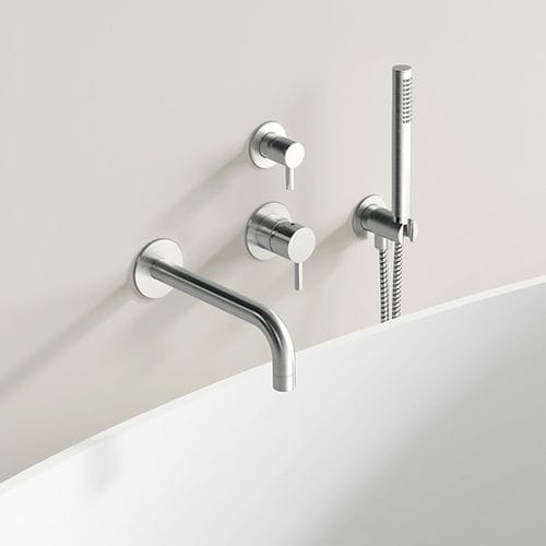 Mitigeur de baignoire - AT-08 - Badeloft GmbH - mural / en inox / 4 trous