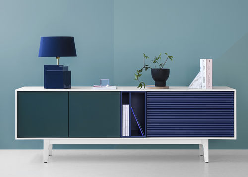 Buffet contemporain - Dignis - Balma - en placage de bois / en MDF / avec tiroirs
