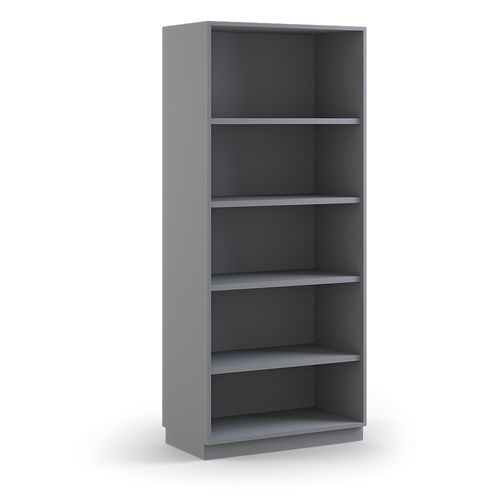 Bibliothèque contemporaine - J - Balma - en mélaminé / blanche / noire