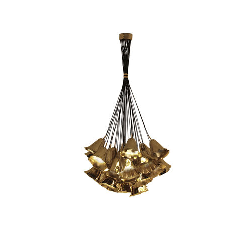Lustre contemporain - GIA - KOKET Love Happens - en laiton plaqué or / 1 niveau / doré