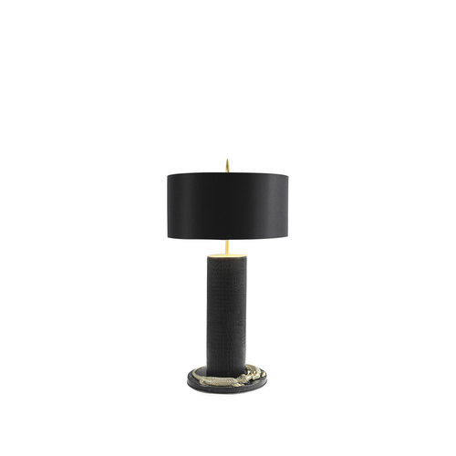 Lampe de table - REPTILIAN - KOKET Love Happens - en laiton / en cuir / en marbre