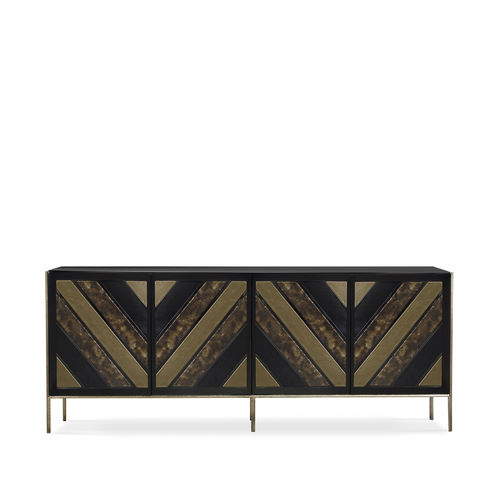 Buffet contemporain - OPIUM - KOKET Love Happens - en bois laqué / en métal