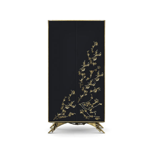 Armoire design original - SPELLBOUND LACQUER - KOKET Love Happens - en bois laqué / à portes battantes
