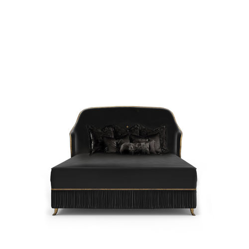 Lit king size - FORBIDDEN PLISSE - KOKET Love Happens - design nouveau baroque / tapissé / avec tête de lit