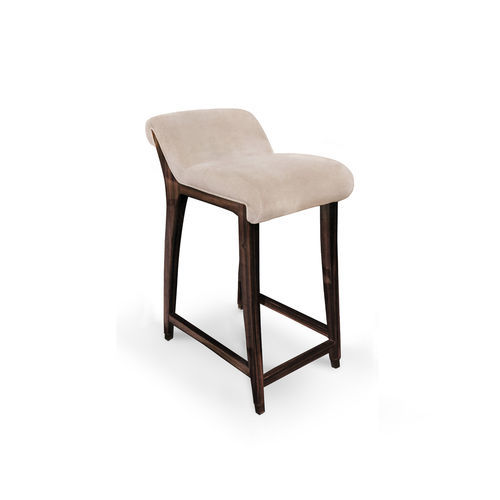 Tabouret de bar classique - INCANTO - KOKET Love Happens - en velours / avec piètement en ébène / avec piètement en plaqué bois