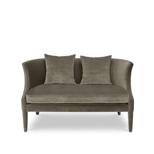 Canapé classique - ATHINA  - KOKET Love Happens - en velours / avec coussin amovible / avec dossier haut