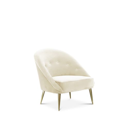 Fauteuil contemporain - ABERDEEN - KOKET Love Happens - en velours / couleur personnalisable / 4 pieds