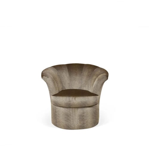 Fauteuil contemporain - BESAME - KOKET Love Happens - en velours / en cuir / personnalisable