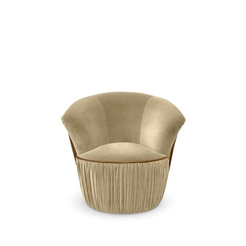 Fauteuil classique - COUNTESS - KOKET Love Happens - en tissu / en cuir / personnalisable