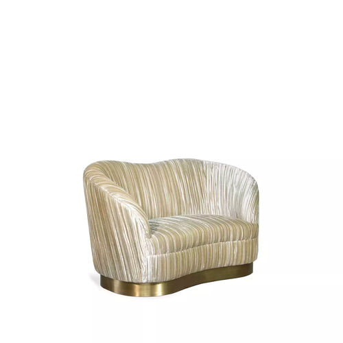 Canapé compact - KELLY LOVESEAT - KOKET Love Happens - classique / en tissu / avec accoudoirs