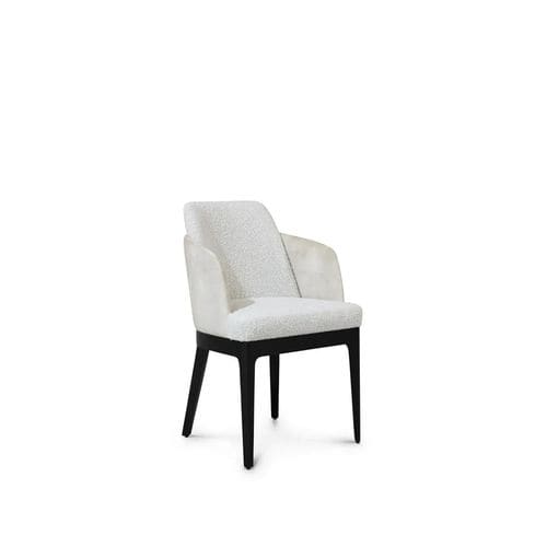 Chaise de salle à manger classique - LONDON - KOKET Love Happens - d'intérieur / en tissu / avec piètement en bois laqué