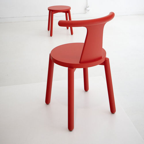 Chaise de salle à manger contemporaine - VIVA - Branca-Lisboa - d'intérieur / en frêne / en bois teinté
