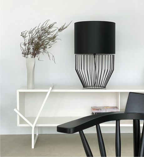 Suspension - RAIO  - Branca-Lisboa - de table / en acier / en coton