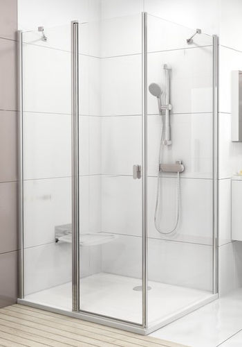 Paroi de douche fixe - CHROME: CPS - RAVAK - d'angle