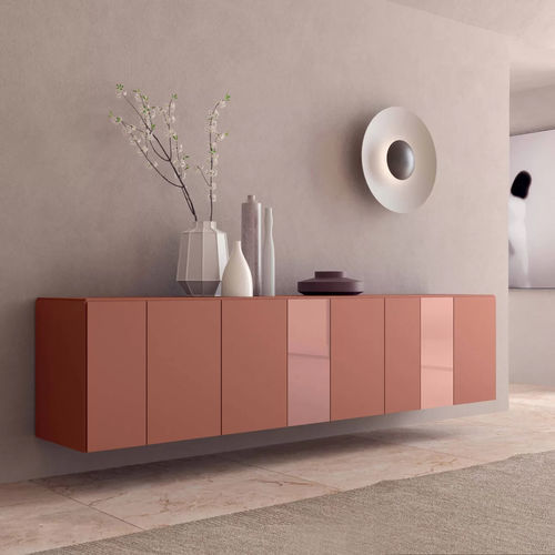 Buffet haut - I-modulArt - Presotto - mural / contemporain / en bois laqué mat