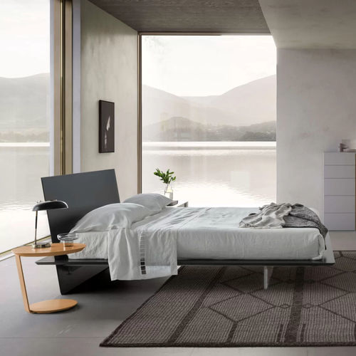 Lit double - Plana - Presotto - contemporain / avec tête de lit / avec éclairage intégré