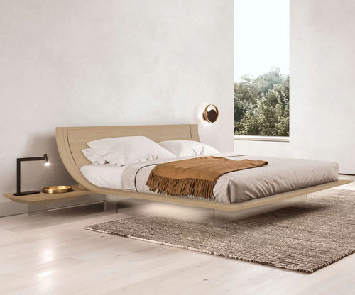 Lit double - Aqua - Presotto - contemporain / avec tête de lit / avec tables de chevet