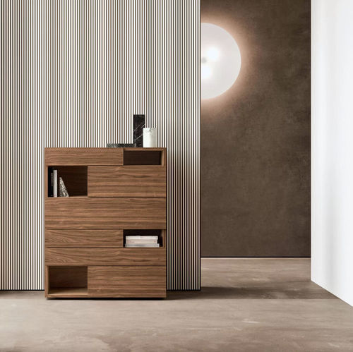 Commode haute - Wing - Presotto - contemporaine / en bois / rectangulaire