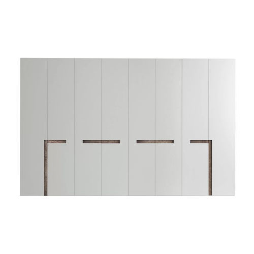 Armoire contemporaine - Alibi - Presotto - en bois laqué / en bois laqué brillant / à portes battantes
