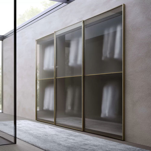 Armoire murale - L12 - Presotto - contemporaine / en verre laqué / en aluminium laqué