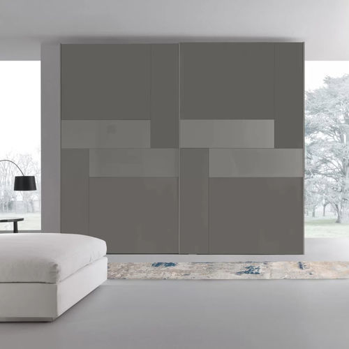 Armoire murale - Kaleidos - Presotto - contemporaine / en verre laqué / à porte coulissante