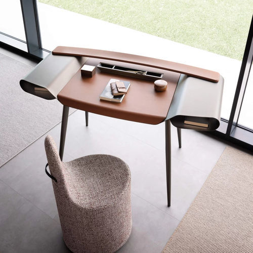 Bureau sur pied - Gulliver - Presotto - contemporain / en cuir / droit