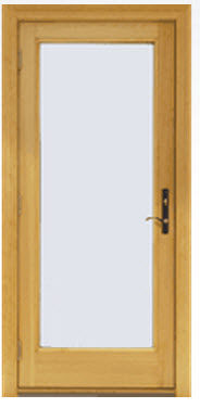 Porte-fenêtre battante - A - Andersen - en aluminium / en bois / à double vitrage