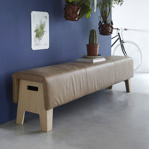 Banquette contemporaine - CAKE - Spoinq - en tissu / en cuir / en simili cuir