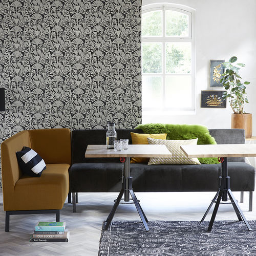Banquette modulable - CARO - Spoinq - contemporaine / en tissu / en cuir