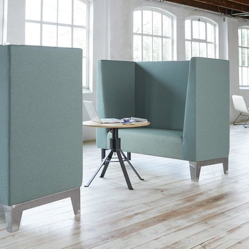 Banquette contemporaine - LARS - Spoinq - en tissu / avec piètement en acier / en acier