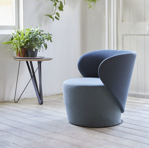 Fauteuil contemporain - SOFIE - Spoinq - en tissu / en cuir / en acier