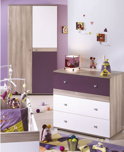 Commode contemporaine - XX161 - Sauthon - en bois / pour fille / pour enfant
