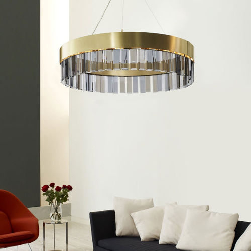 Lustre contemporain - SOLARIS - cto lighting - en verre / en laiton / à incandescence