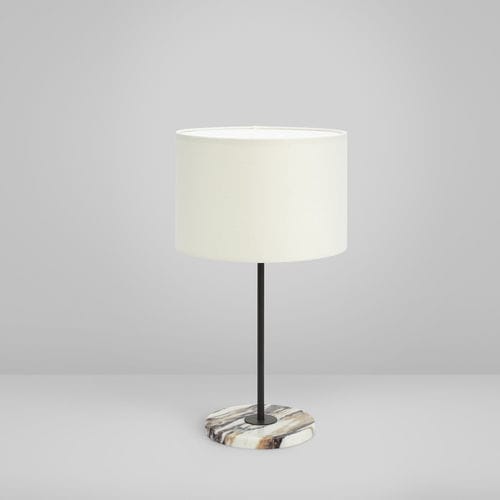 Lampe de table - MAYFAIR - cto lighting - en lin / en marbre / contemporaine