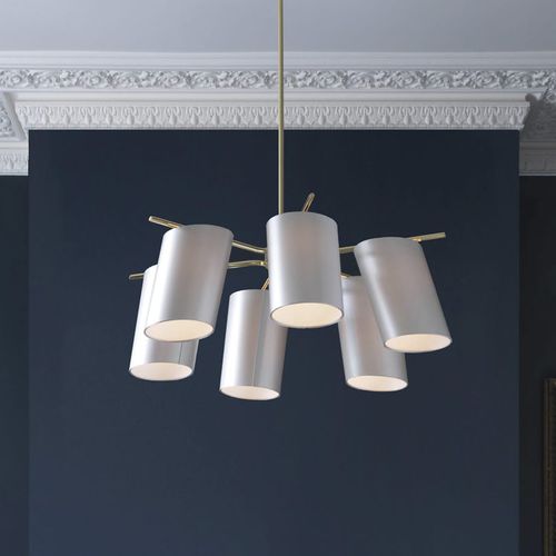 Lustre contemporain - GIO - cto lighting - en métal / en soie / à LED
